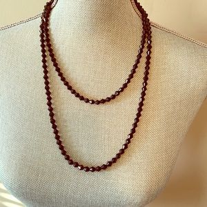Black Beaded Necklace
